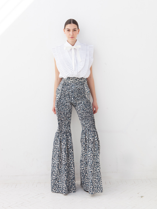 Dina's Pants Coton Leopard Print