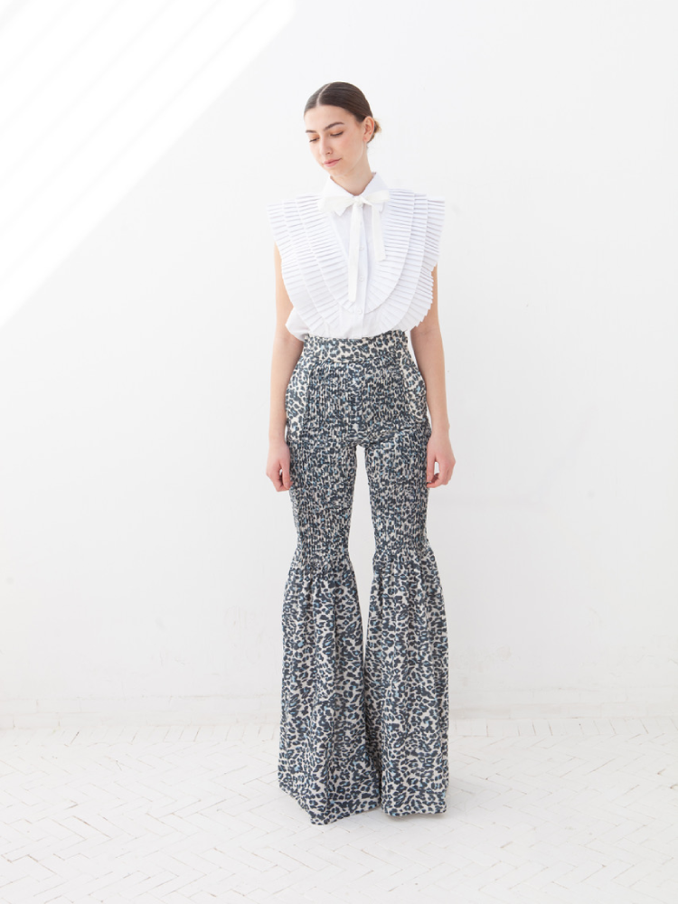 Dina's Pants Coton Leopard Print