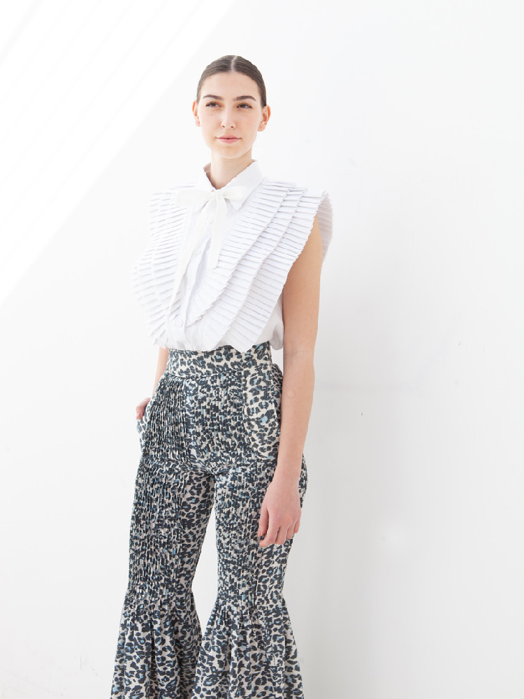 Dina's Pants Coton Leopard Print